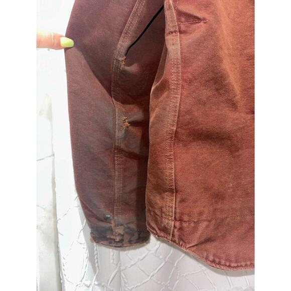 Carhartt men medium canvas, Sherpa, hooded jacket - Picture 8 of 9